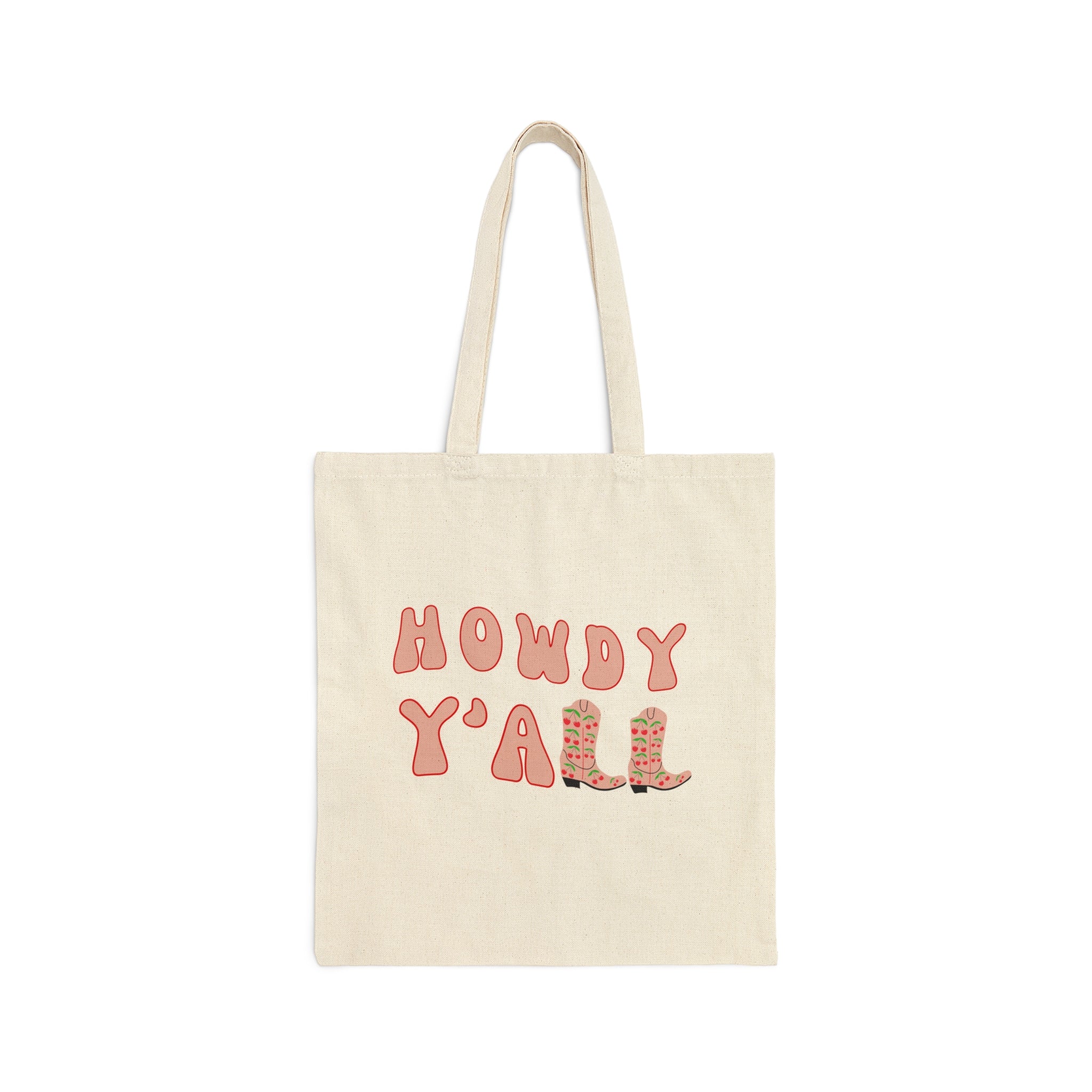 HOWDY Y'ALL Cherrie Boots Tote Bag